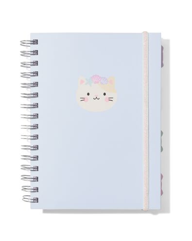 cahier &agrave; spirale 4-en-1 A5 lignes - 14102215 - HEMA