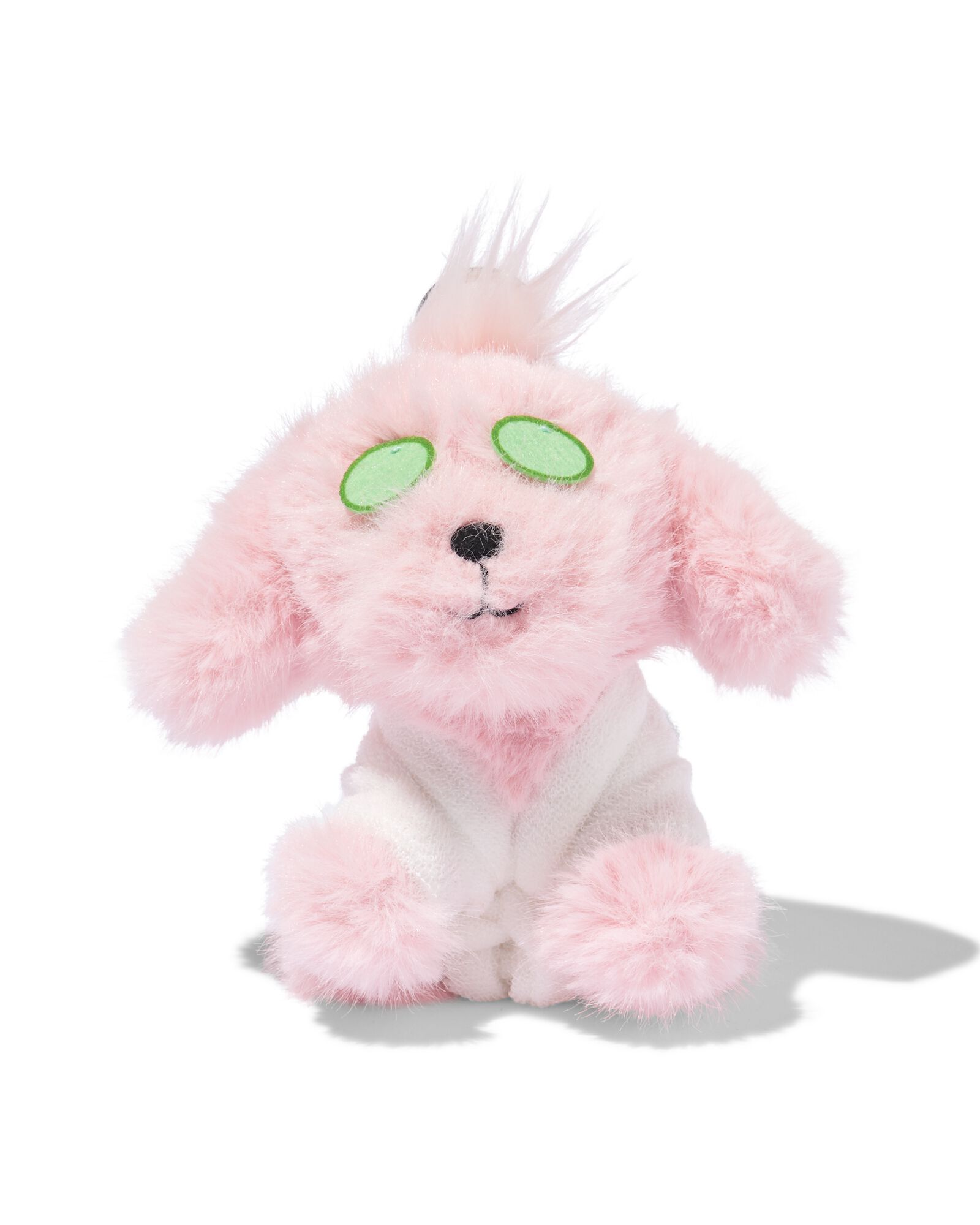 sleutelhanger 9x9x12cm hond met badjas - 61104309 - HEMA