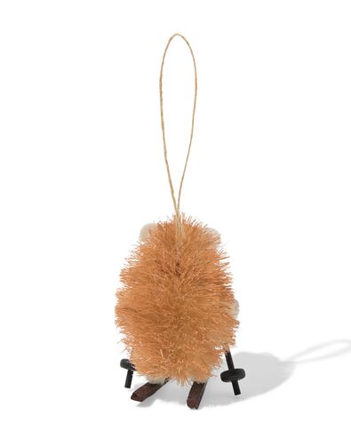 d&eacute;coration de No&euml;l &agrave; suspendre 7,9cm sisal h&eacute;risson - 25100245 - HEMA