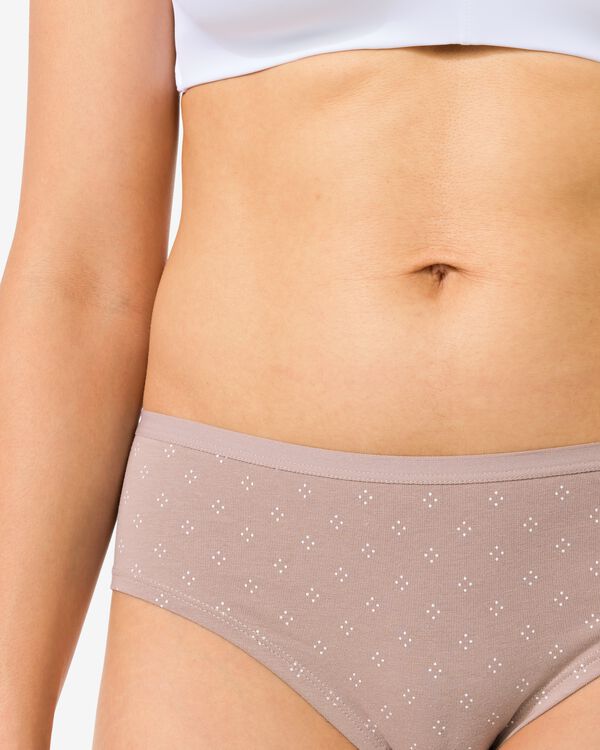 Damen-Hipster aus Baumwolle mit Stretch &ndash; 2 St&uuml;ck hellbraun hellbraun - 19660674LIGHTBROWN - HEMA