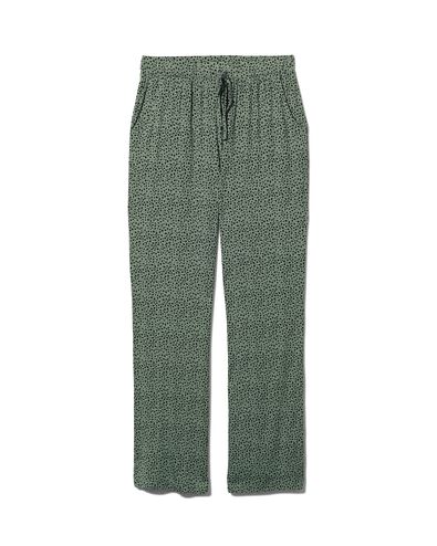 pantalon de pyjama femme en viscose vert - 1000026639 - HEMA
