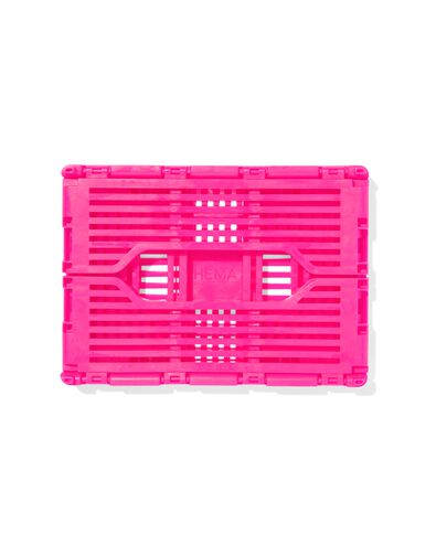 Buchstabentafel-Klappkiste, recycelt, XS, pink rosa XS  13 x 18 x 8 - 39800022 - HEMA