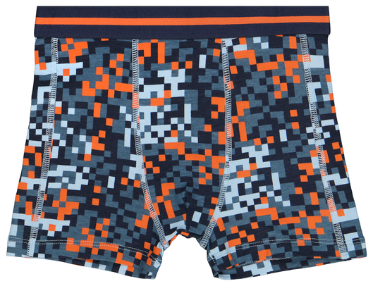 2 boxers enfant coton / stretch pixels multi - 1000024642 - HEMA