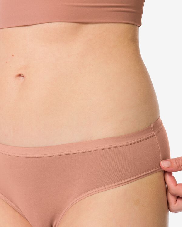 damesslip perfect comfort katoen lichtbruin - 19611424LIGHTBROWN - HEMA