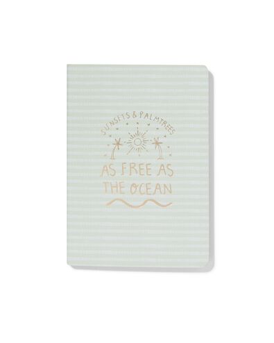 Notizbuch, DIN A5, liniert, Palmen - 14590231 - HEMA