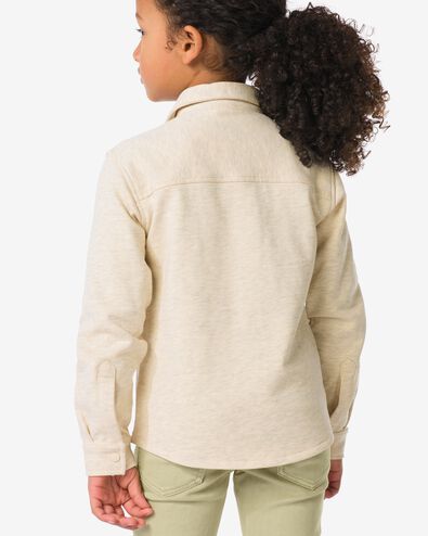 kinderoverhemd sweatstof grijsmelange grijsmelange - 30712048GREYMELANGE - HEMA