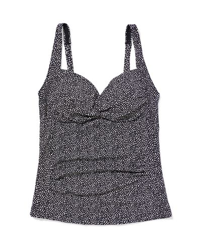 Damen-Tankini-Oberteil Demy, figurfreundliche Passform, gepunktet schwarz/wei&szlig; schwarz/wei&szlig; - 22360560BLACKWHITE - HEMA