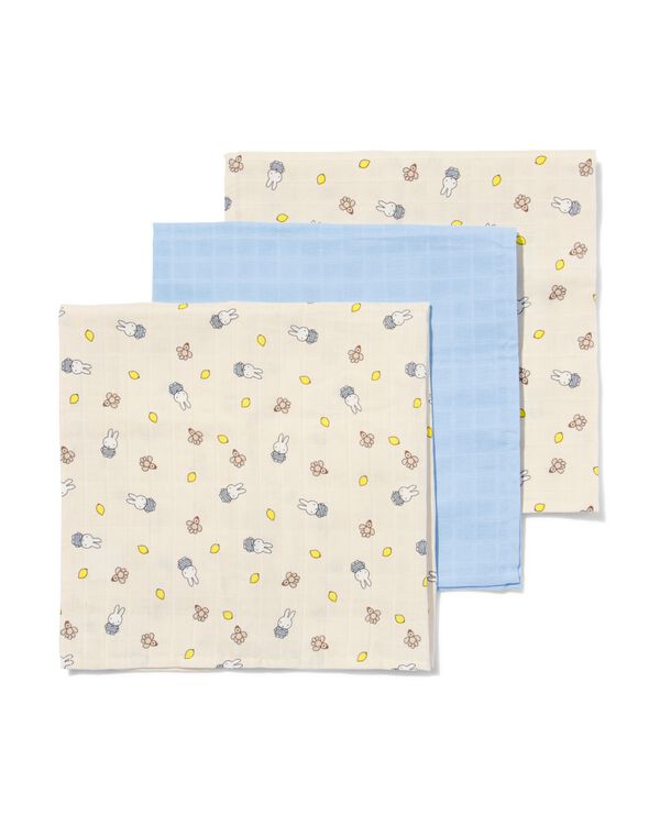 3 linges hydrophiles Miffy 60x60 - 33302530 - HEMA