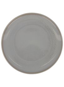 petite assiette - 20 cm - Helsinki - émail réactif - gris clair - 9602014 - HEMA