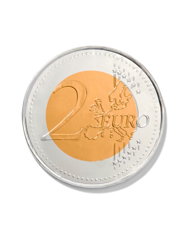 pièce de 2 euros au chocolat au lait Ø12cm - 24472306 - HEMA