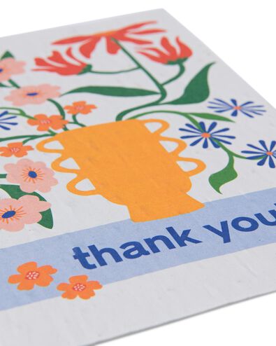 carte de voeux ‘thank you!’ avec graines de fleurs - 41860108 - HEMA