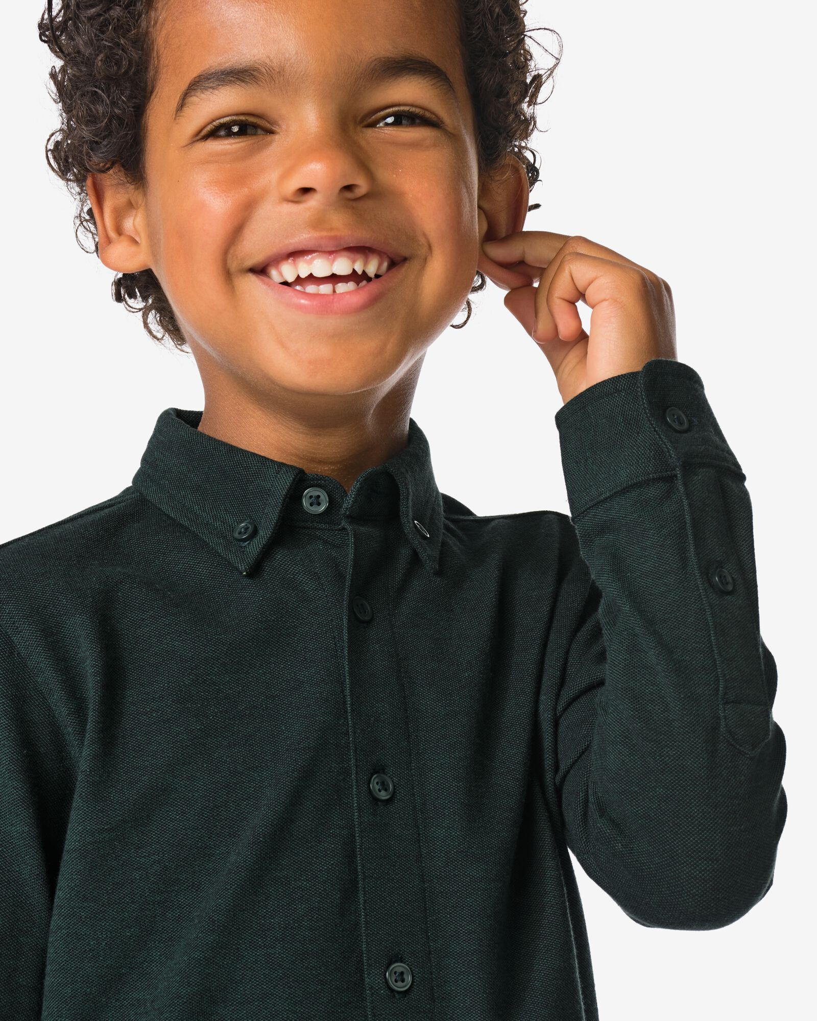 chemise enfant coton vert vert - 30706303GREEN - HEMA