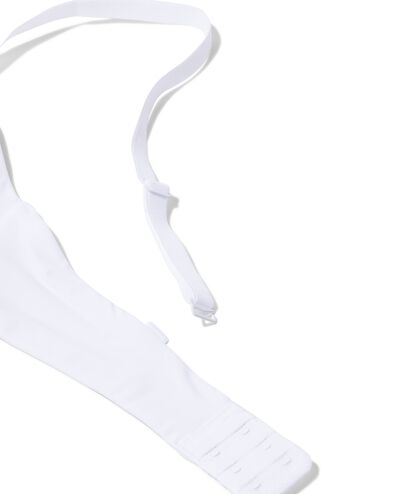 voorgevormde bh zonder beugel recycled/micro wit - 1000014814 - HEMA