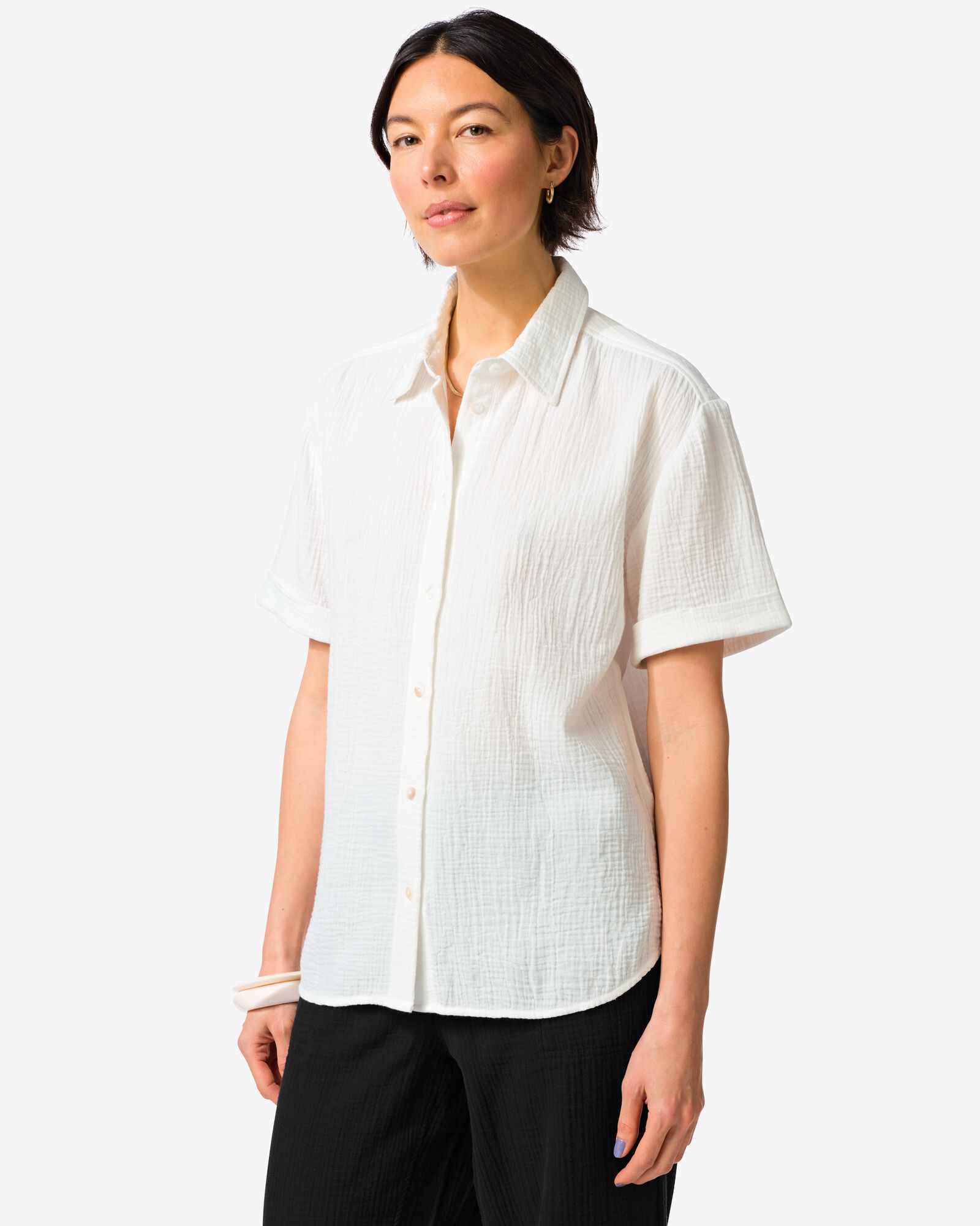 damesblouse Kai wit - 36330070WHITE - HEMA