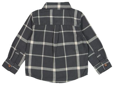 chemise bébé carreaux gris foncé - 1000021123 - HEMA