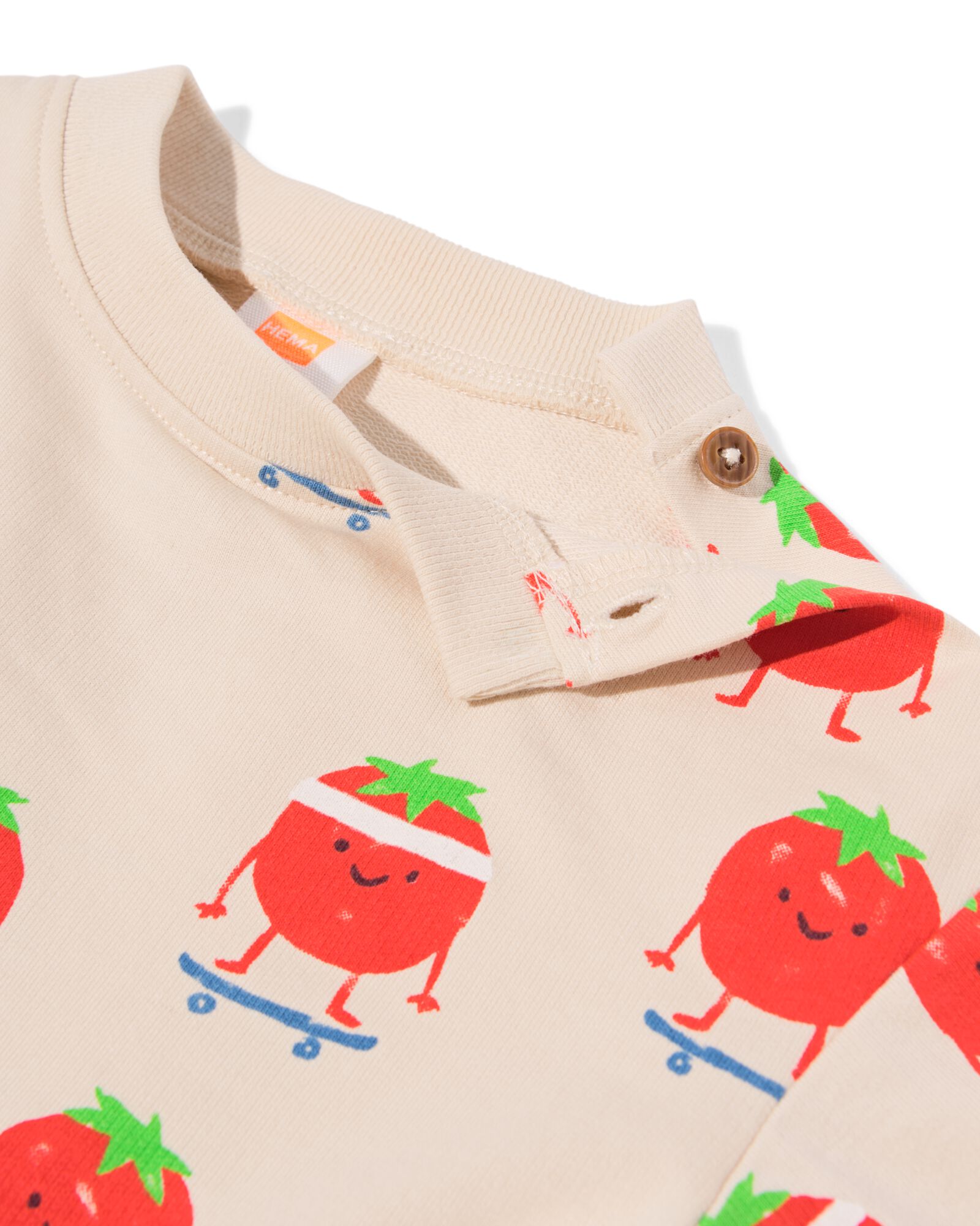 t-shirt b&eacute;b&eacute; tomates &eacute;cru &eacute;cru - 33182770ECRU - HEMA