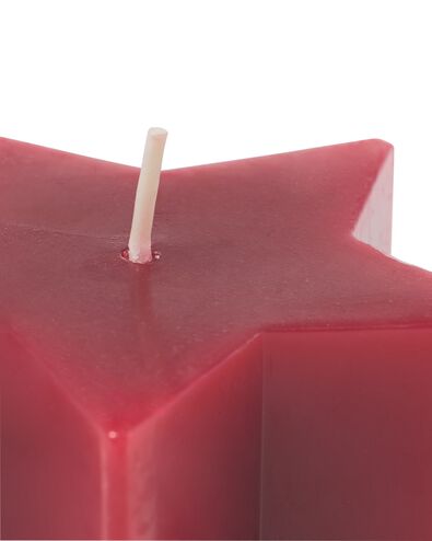 bougie en forme d'&eacute;toile 8x7,5x7,7cm rouge - 25100000 - HEMA