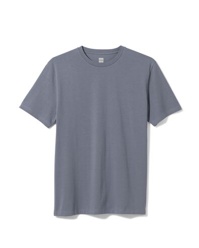 heren t-shirt met stretch grijs XL - 2115237 - HEMA