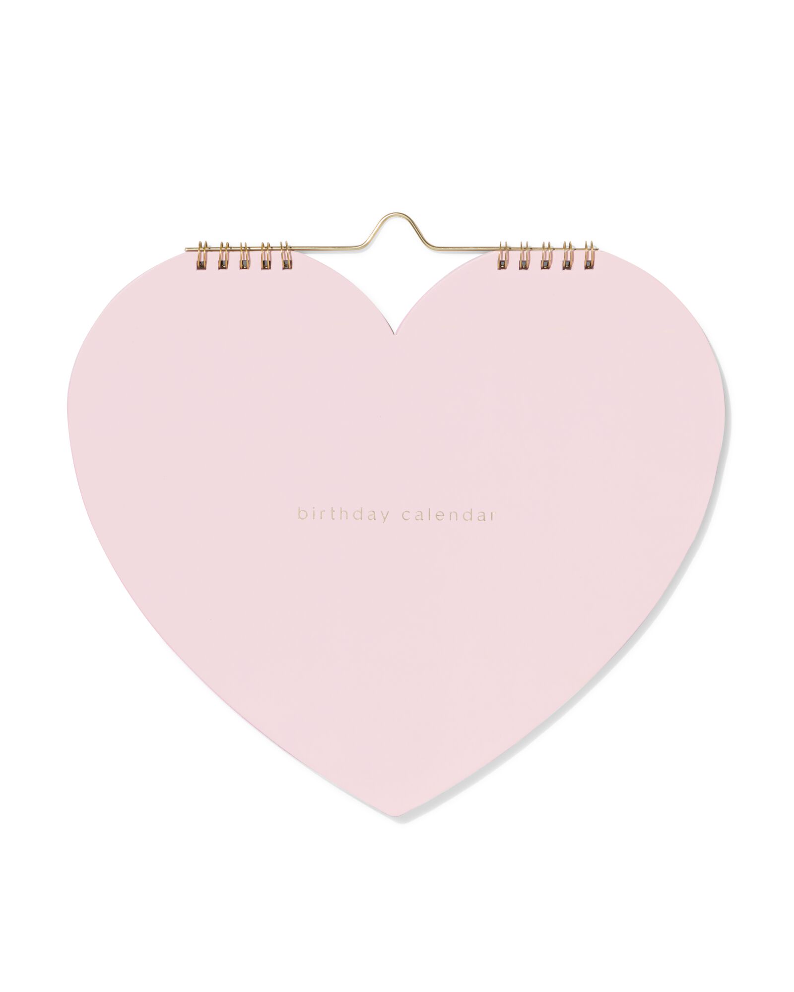 kalender 23x26cm hartje roze - 14100235 - HEMA