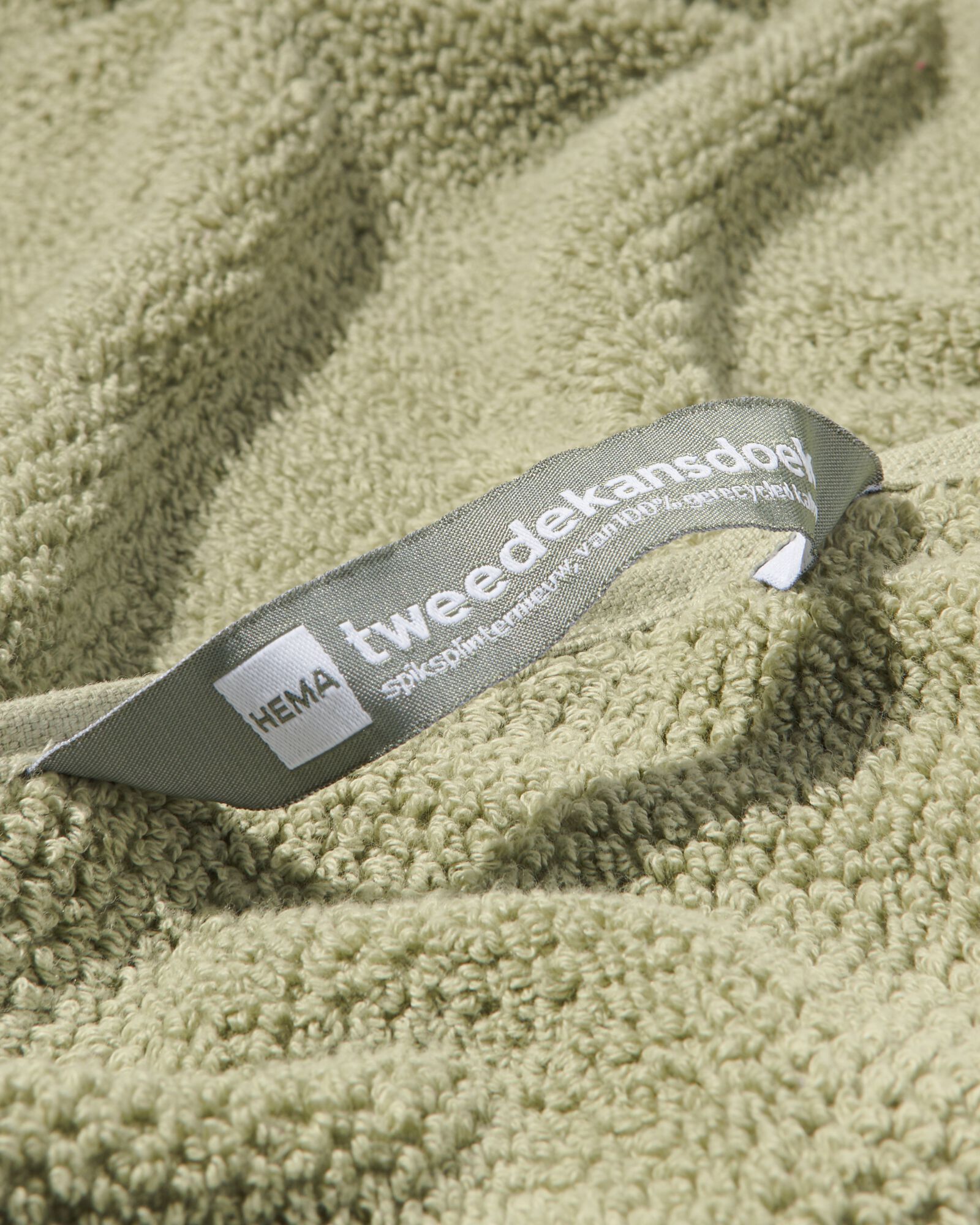 Handtuch, recycelt, Baumwolle hellgr&uuml;n hellgr&uuml;n - 1000031877 - HEMA