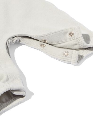 newborn meegroei jumpsuit sweatstof lichtgroen lichtgroen - 33445620LIGHTGREEN - HEMA