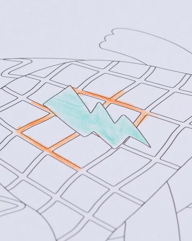 kleurboek A4 superhelden - 15900126 - HEMA