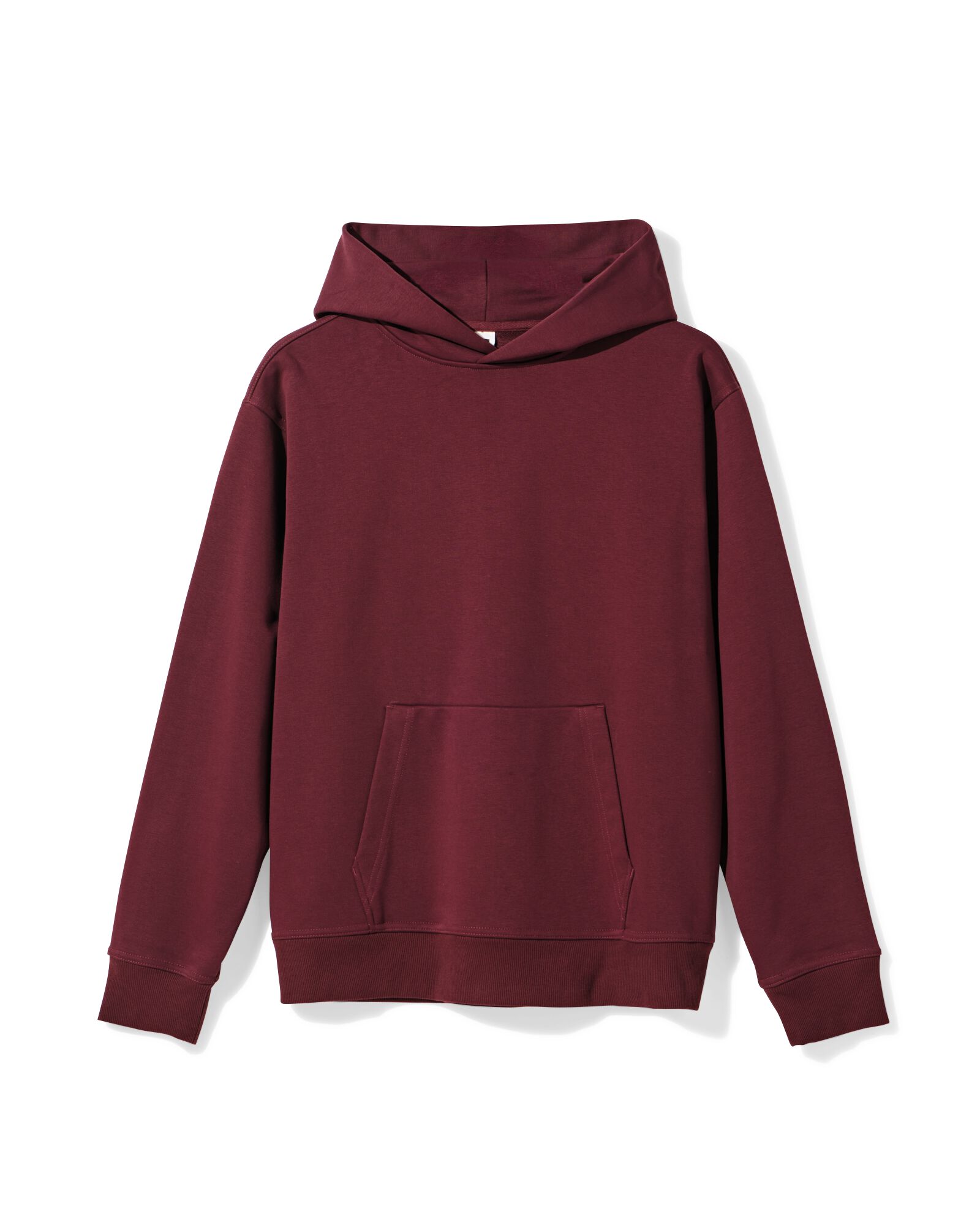 herenhoodie Maarten donkerrood donkerrood - 2101550DARKRED - HEMA