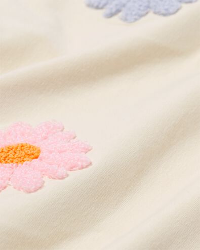Newborn-T-Shirt, Blumen ecru - 33415120ECRU - HEMA