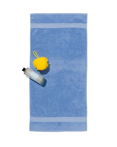serviettes de bain - qualité supérieure bleu vif serviette 50 x 100 - 5250384 - HEMA