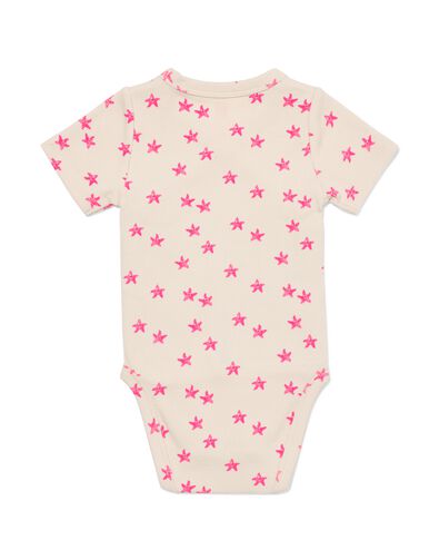 Newborn Mitwachsender Wickelstrampler, gerippt  ecru ecru - 33450710ECRU - HEMA