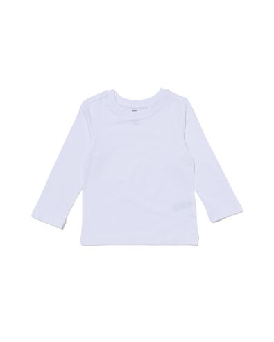 2er-Pack Kinder-T-Shirts, Biobaumwolle weiß 110/116 - 30729682 - HEMA