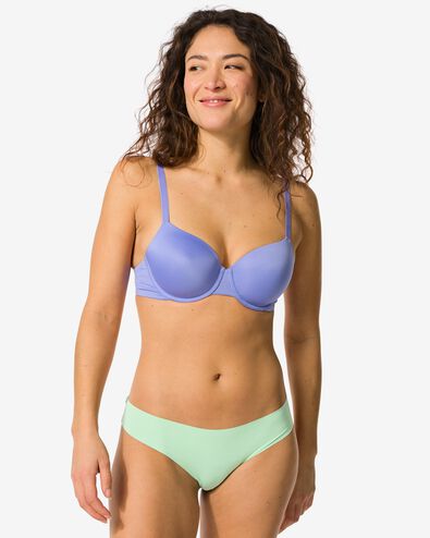 string femme microfibre en dentelle vert clair - 19691002LIGHTGREEN - HEMA