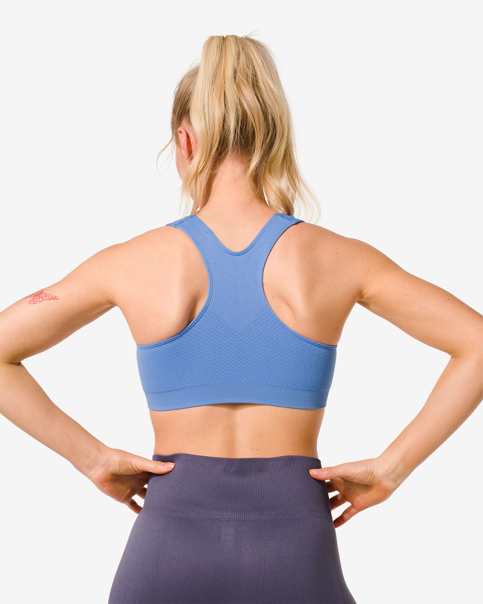 Sport-BH, nahtlos, Medium Support blau - 1000030855 - HEMA