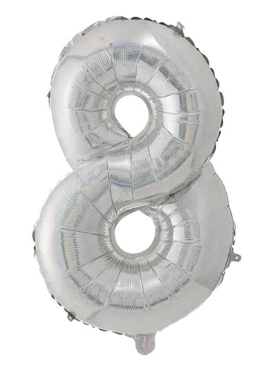 schillernder XL-Folienballon Zahl 8 - 1000016296 - HEMA
