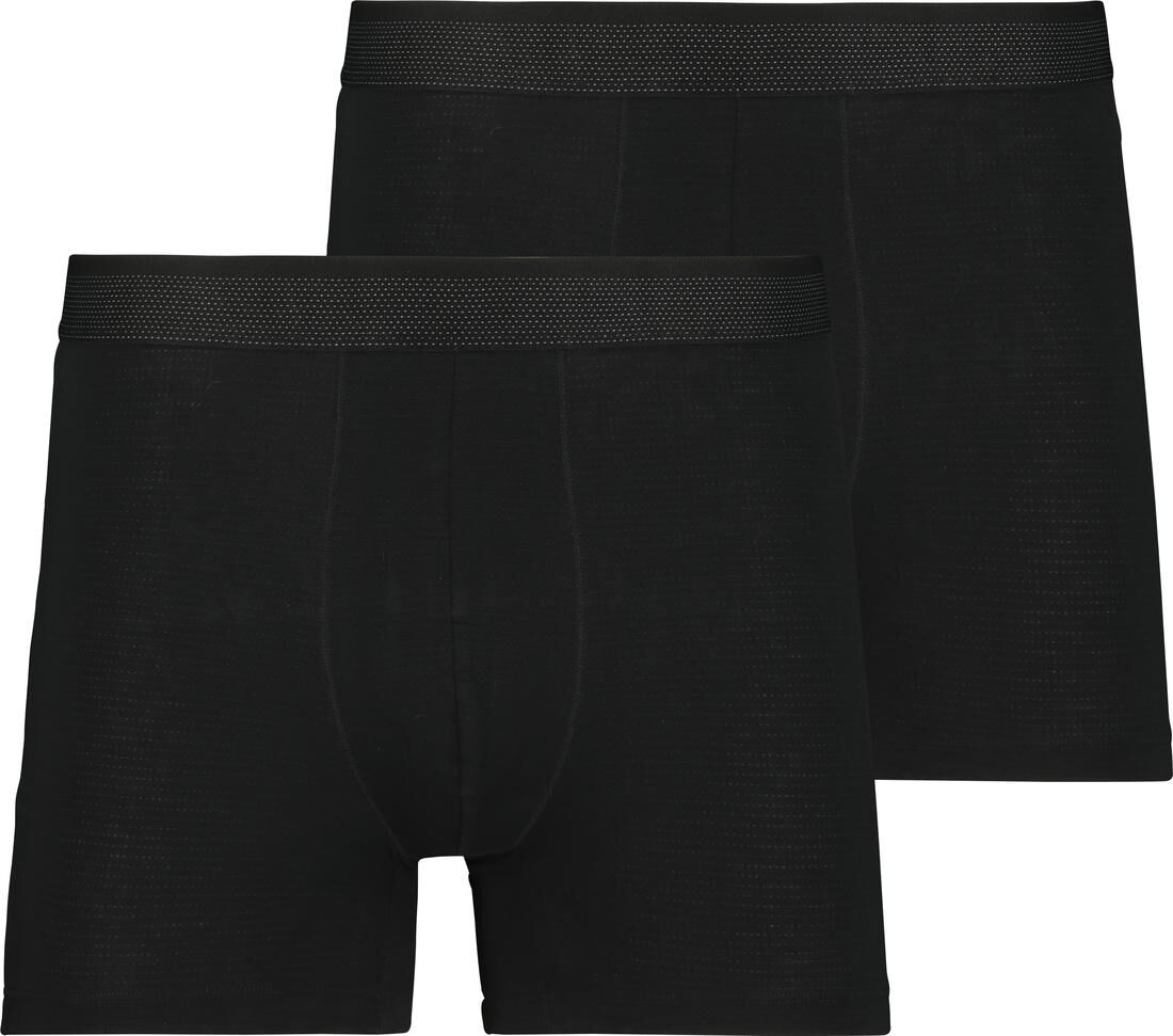 Bambú Boxer Shorts Negro para Hombre 