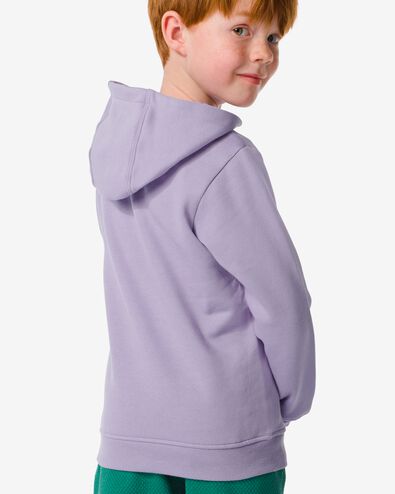 kindersweater met capuchon paars - 30777805PURPLE - HEMA