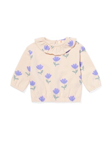 sweat nouveau-n&eacute; fleurs &eacute;cru - 33417020ECRU - HEMA