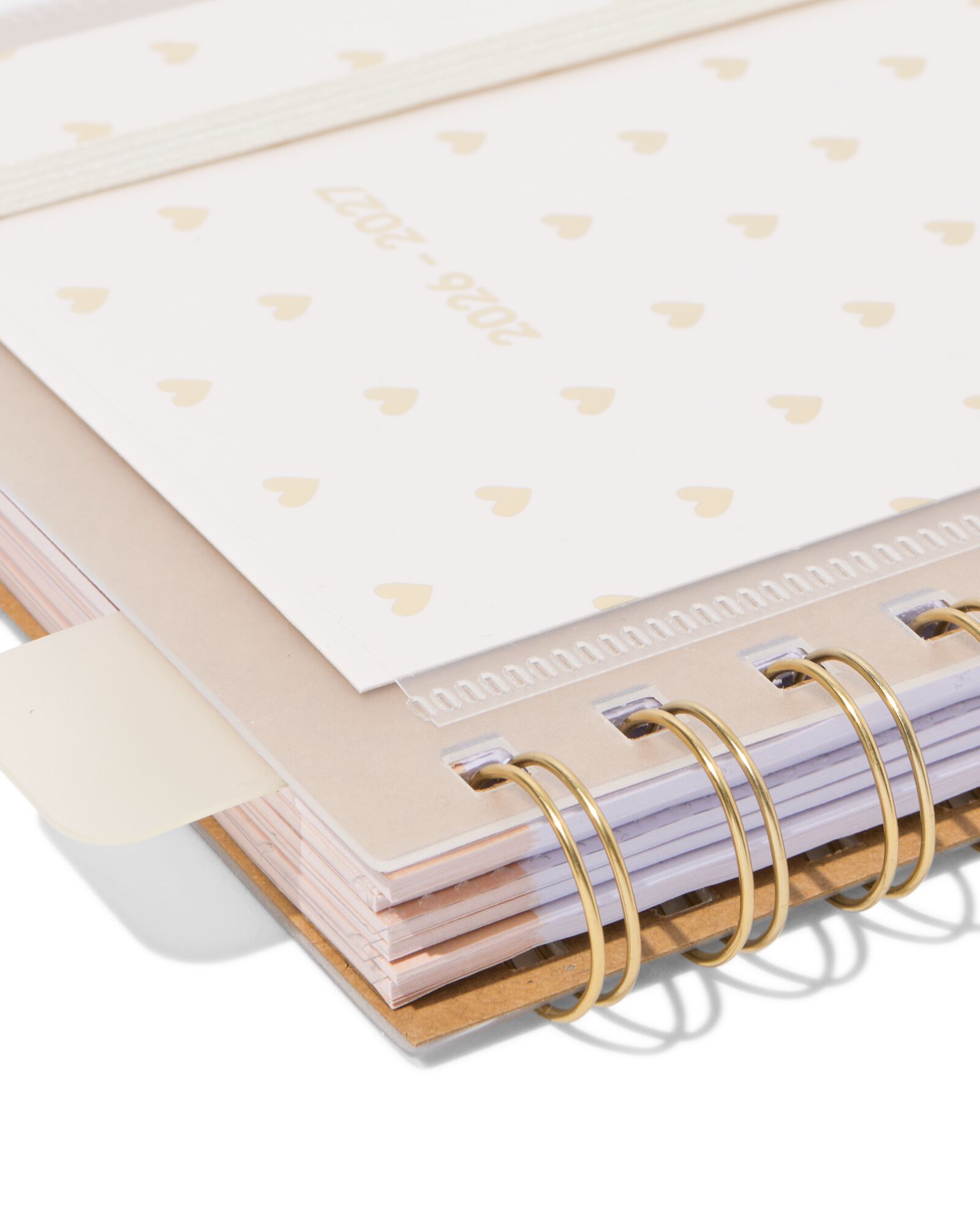 agenda scolaire avec insert 2026-2027 10x15cm c&oelig;urs  - 14505659 - HEMA