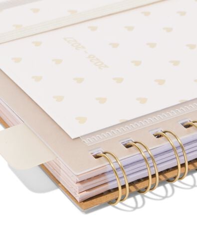 agenda scolaire avec insert 2026-2027 10x15cm c&oelig;urs  - 14505659 - HEMA