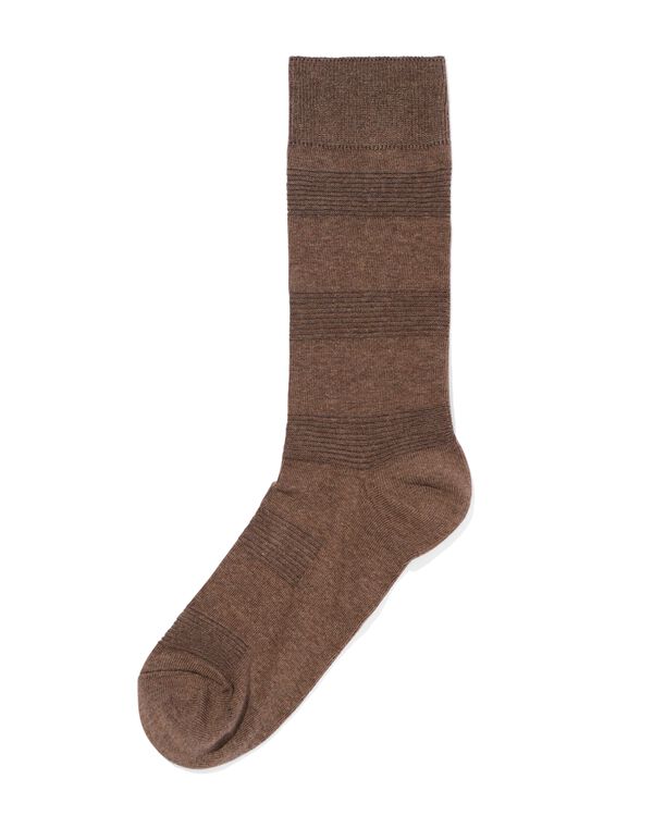 Herrensocken mit 3D-Streifen  braun braun - 4104790BROWN - HEMA
