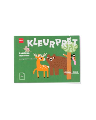 Malbuch DIN A6, Waldtiere - 15900106 - HEMA