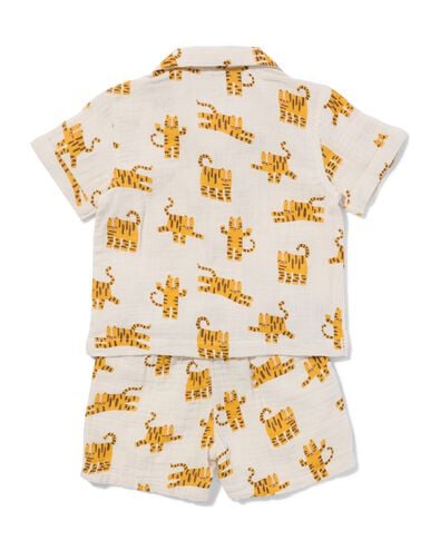 Baby-Bekleidungsset, bequeme Passform, Musselin, Tiger ecru ecru - 33186970ECRU - HEMA