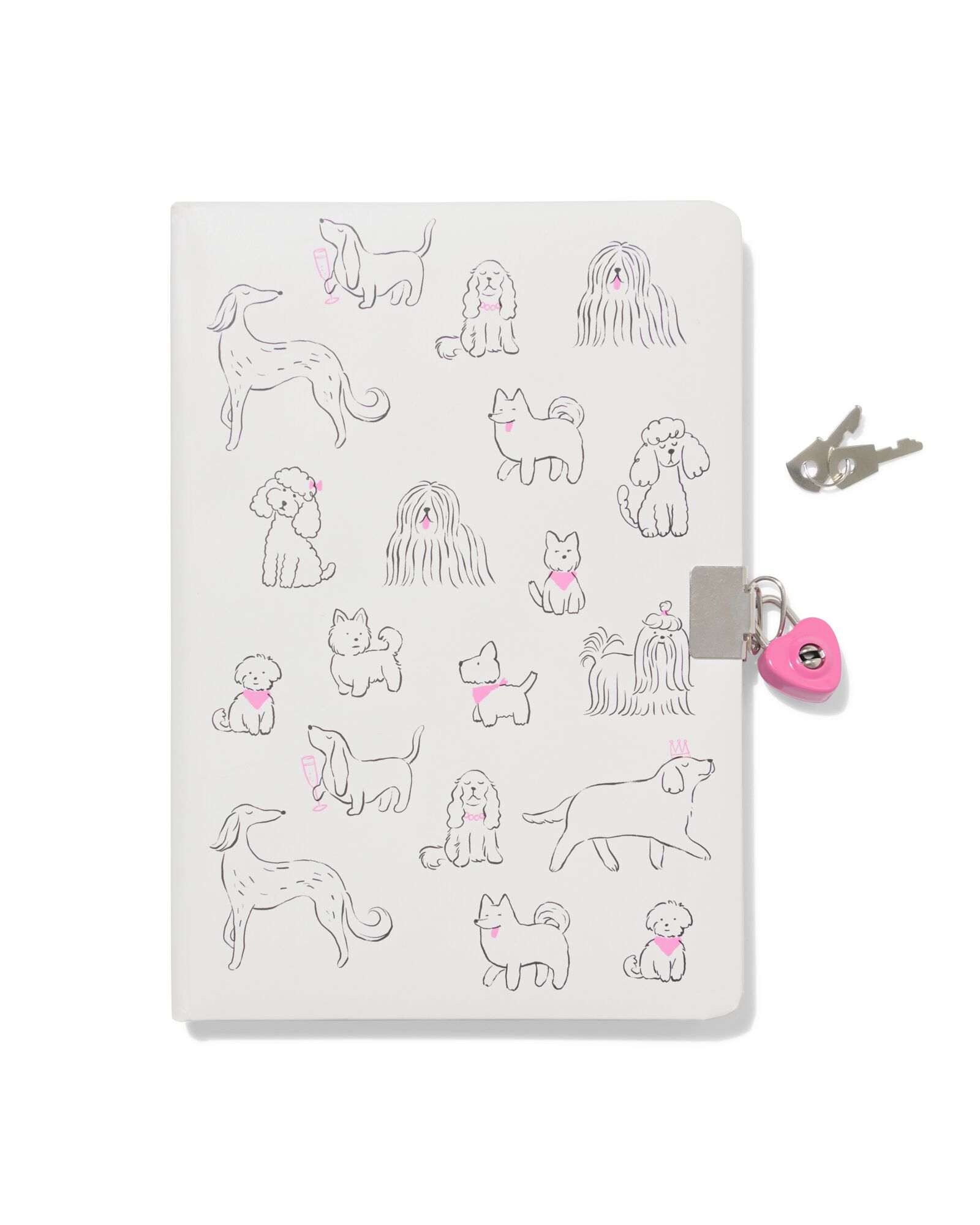 journal A5 avec cadenas chiens - 61104404 - HEMA