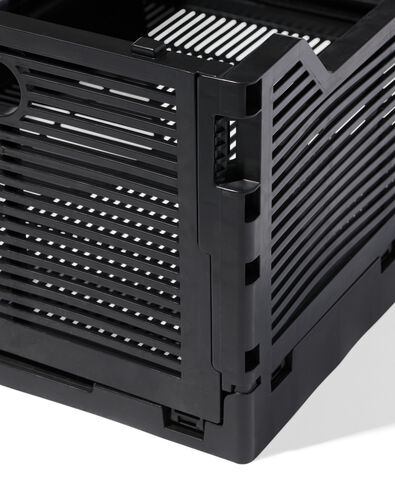 Buchstabentafel-Klappkiste, recycelt, M, schwarz schwarz M  30 x 40 x 17 - 39811079 - HEMA