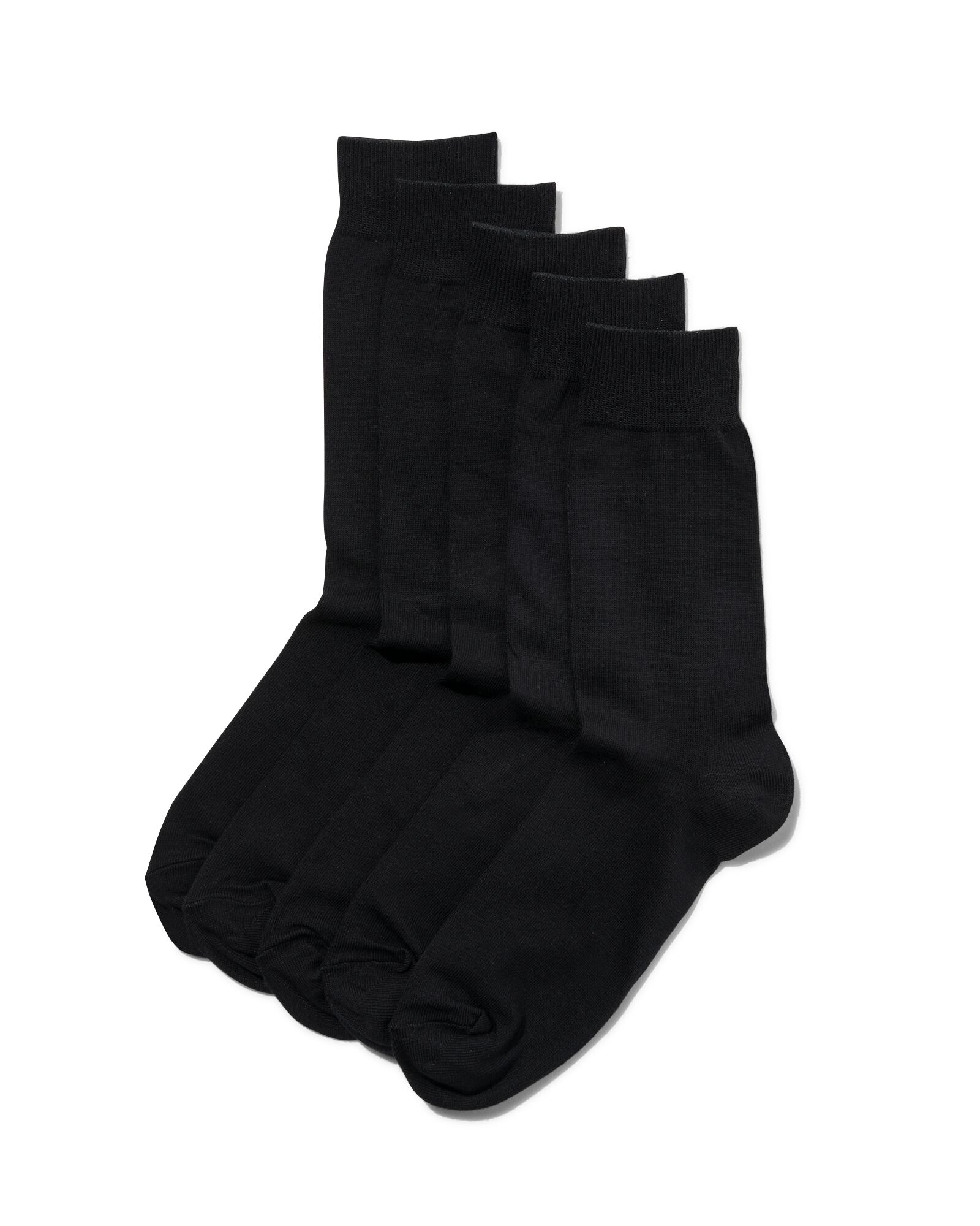 5er-Pack Herren-Socken schwarz schwarz - 1000001512 - HEMA