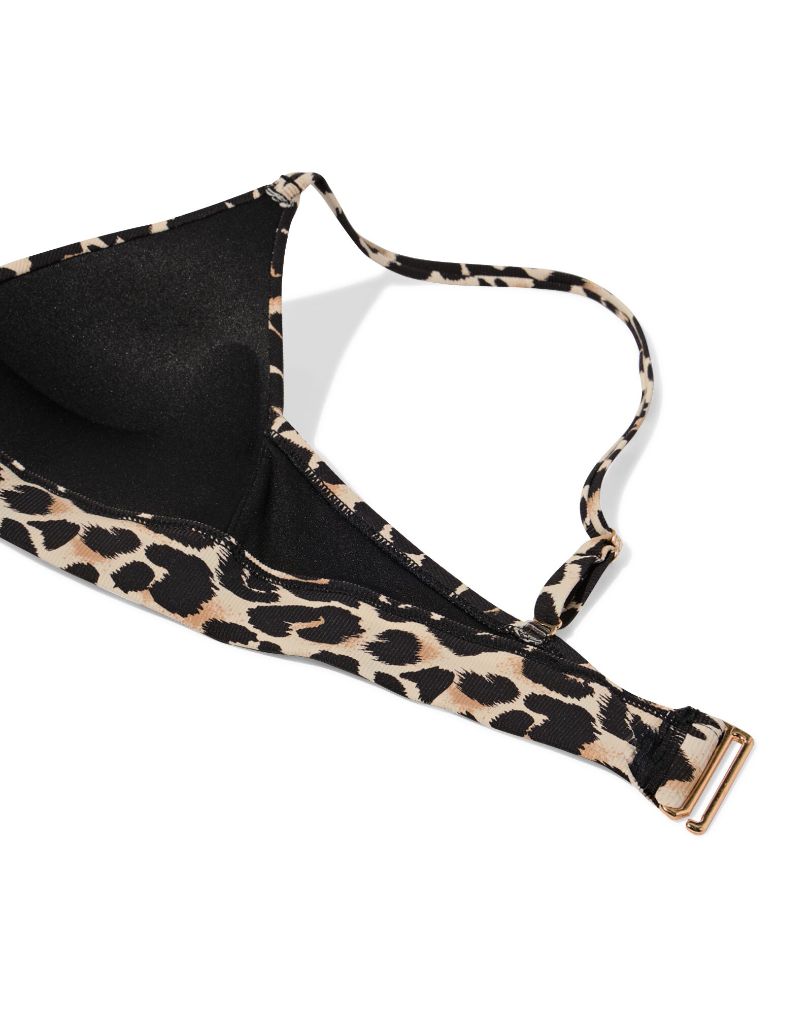 Haut de bikini push-up préformé pour femme, triangle, côtelé, animaux multi - 22351980MULTI - HEMA