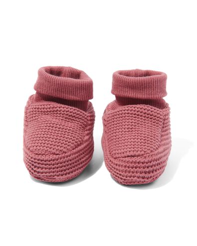 newborn sloffen roze roze 0-4 mnd - 33229221 - HEMA
