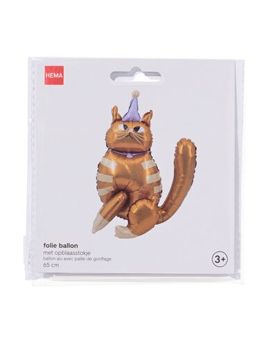 3D folieballon kat 65 cm - 14250042 - HEMA