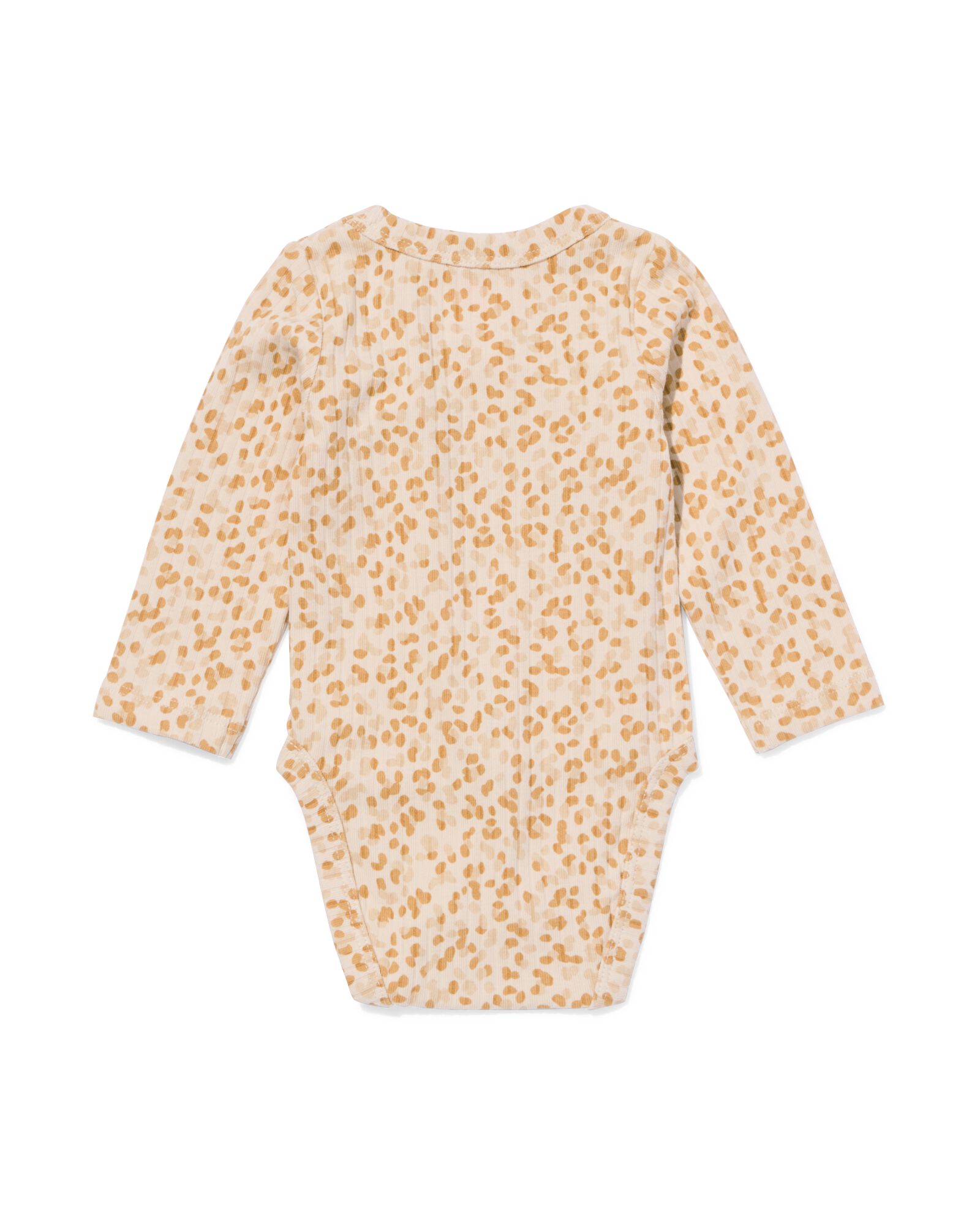 newborn body rib  ecru - 33429720ECRU - HEMA