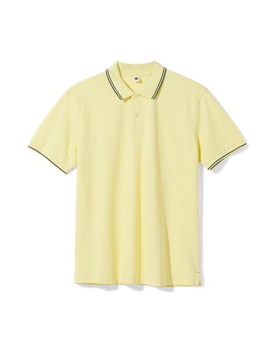 polo homme Denton piqu&eacute; jaune p&acirc;le jaune p&acirc;le - 2140560LIGHTYELLOW - HEMA